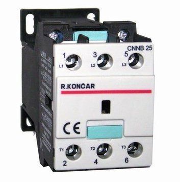 Контактор для двигателя RADE KONCAR CNNB 25 00 с электромагнитом постоянного тока 18-347 фото